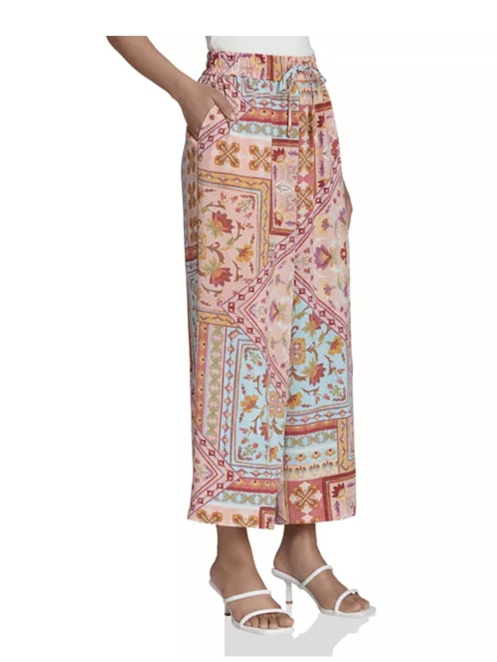 Bagatelle Airflow Drawstring Wide Leg Pants Multicolor Medium